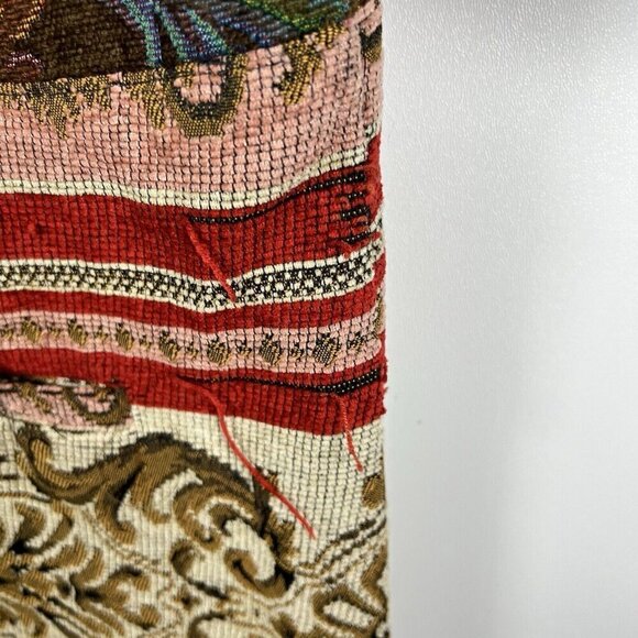 Sag Harbor Size 16 No Collar Button Down Long Sleeves Tapestry‎ Print Jacket - Picture 9 of 10